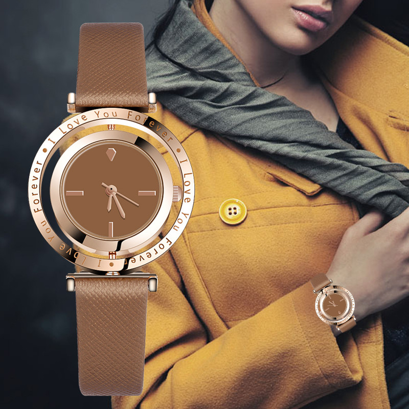 WJ-8912 Luxury Rose Gold Watch Ladies Rotating Dial Simple Small Leather Women Watch For Love Gift Hour Montre Femme, Red
WJ-8912 Luxury Rose Gold Watch Ladies Rotating Dial Simple Small Leather Women Watch For Love Gift Hour Montre Femme, Red