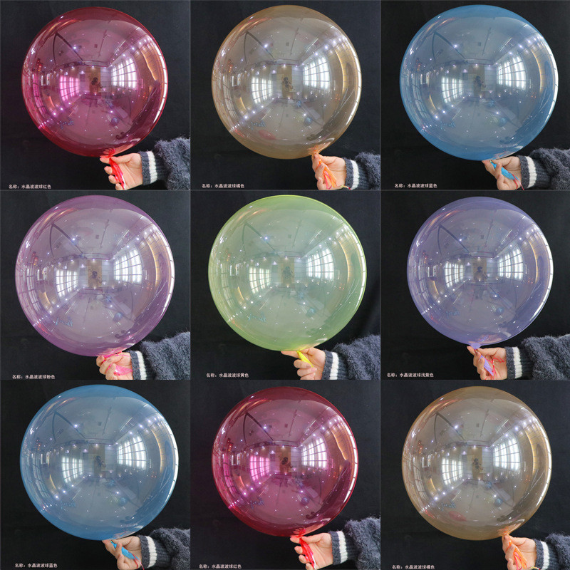 NS Crystal Bobo Ball Multicolor Decoration Balloon Wedding Decorative Bright Color Balloons 18 inch Colorful Clear Inflatable Balls, As picture
NS Crystal Bobo Ball Multicolor Decoration Balloon Wedding Decorative Bright Color Balloons 18 inch Colorful Clear Inflatable Balls, As picture