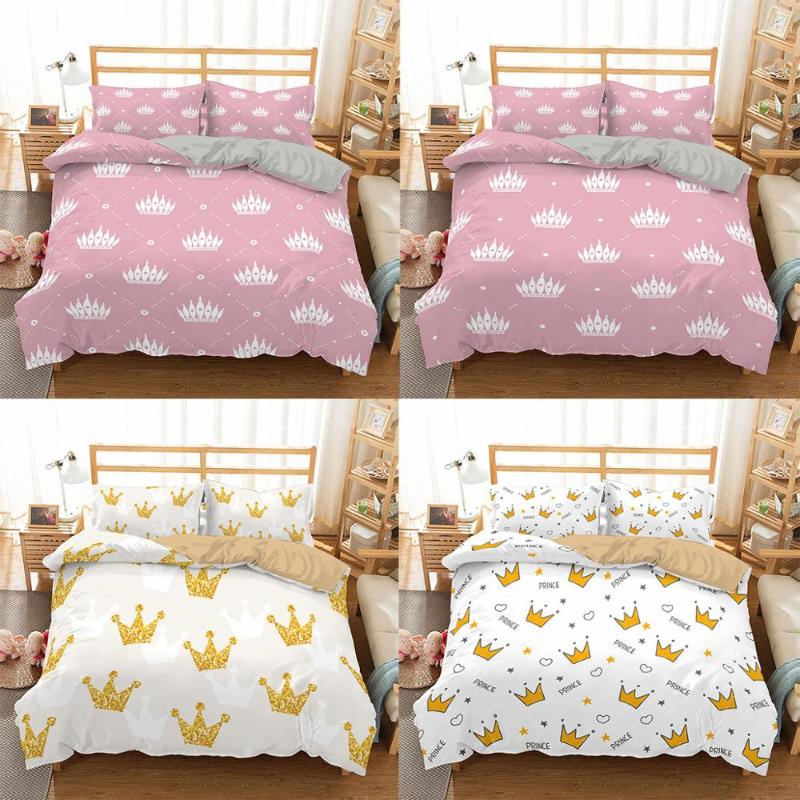 ZEIMON 2/3pc 3D Bedding Set Crown Printing Luxury Duvet Cover King Size Microfiber Home Textiles Soft Bedclothes, Sxj0632-3
ZEIMON 2/3pc 3D Bedding Set Crown Printing Luxury Duvet Cover King Size Microfiber Home Textiles Soft Bedclothes, Sxj0632-3