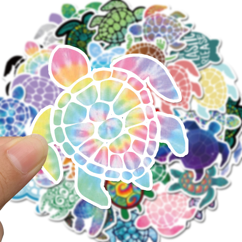 Pack of 40pcs Wholesale Sea Turtle Stickers Summer Beach Vinyl Decals Laptop Water Bottle Motorcycle Car Stickers Bulk