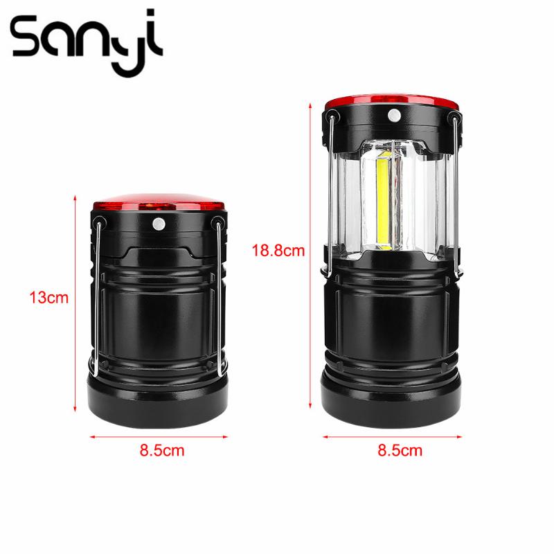 Portable Lanterns Sanyi Camping Lantern Powered By 18650 Battery Hanging Tent COB+1W Led+Red Lamp Flashlamp Light
Portable Lanterns Sanyi Camping Lantern Powered By 18650 Battery Hanging Tent COB+1W Led+Red Lamp Flashlamp Light