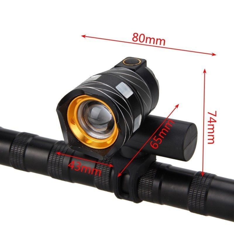 XANES ZL01 800LM T6 Bicycle Light Three Modes Zoomable Night Riding USB Rechargeable Waterproof LED Torch Lantern
XANES ZL01 800LM T6 Bicycle Light Three Modes Zoomable Night Riding USB Rechargeable Waterproof LED Torch Lantern
