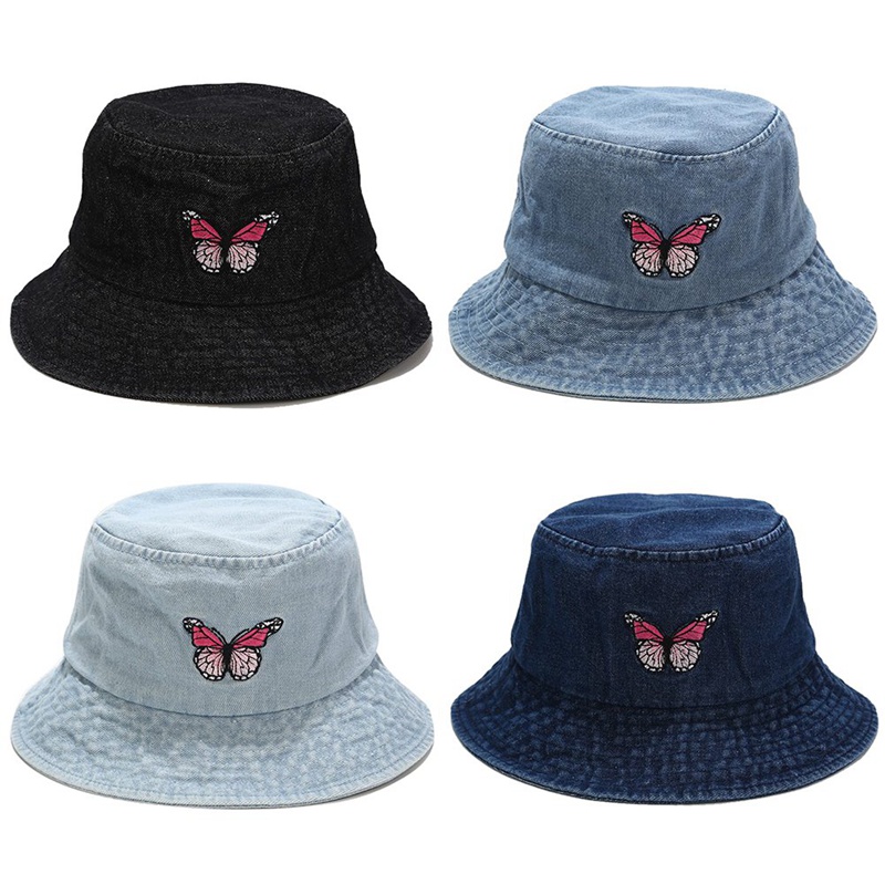 Butterfly Embroidery Denim Bucket Hat Women Summer 2020 Designer Panama bob chapeau femme fishing cap Woman bucket hats, Lb
Butterfly Embroidery Denim Bucket Hat Women Summer 2020 Designer Panama bob chapeau femme fishing cap Woman bucket hats, Lb