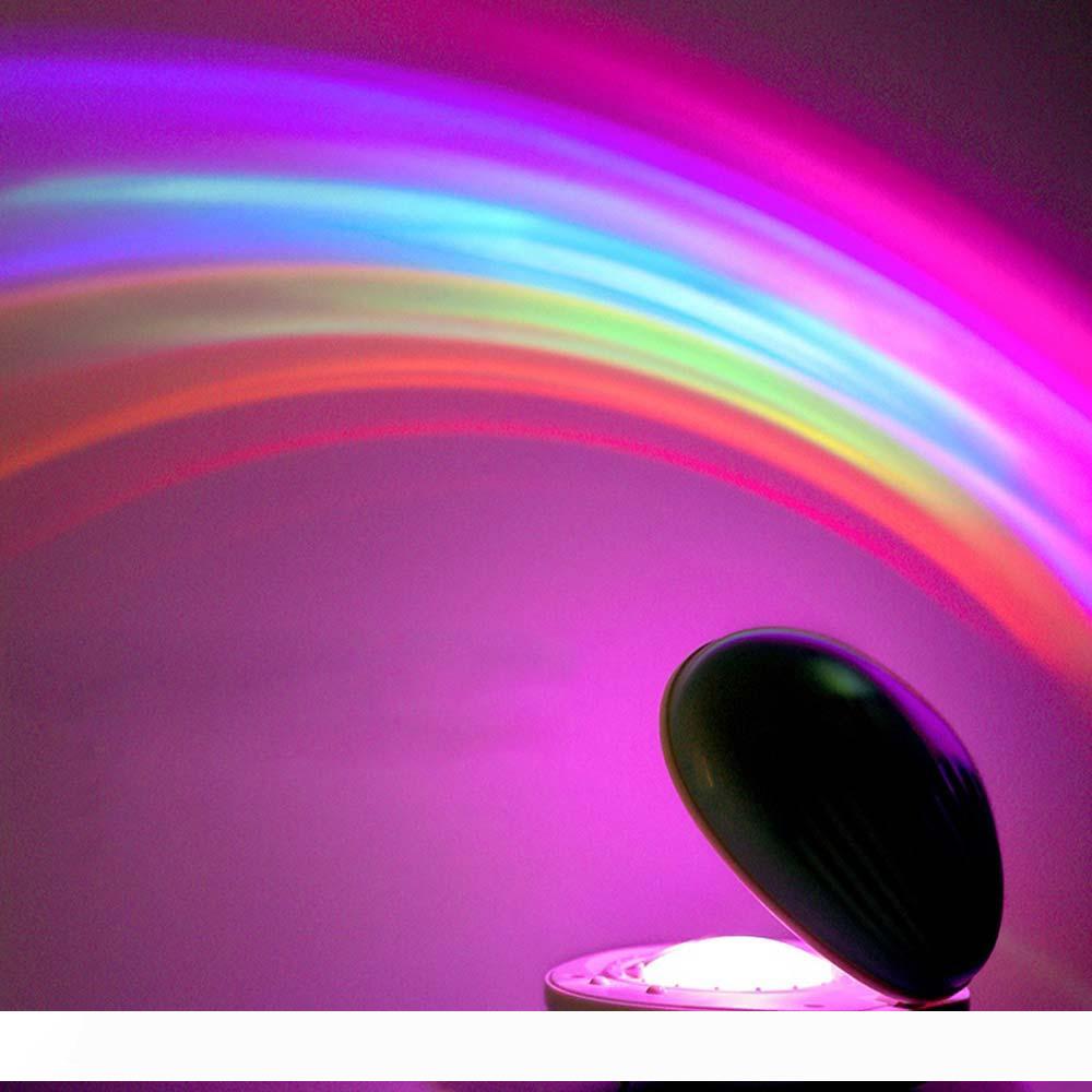 LED lampe de projection colorée Shell Nouveauté Rainbow Star Night Light pétoncle atmosphère lampe arc-en-rose Gree 10090