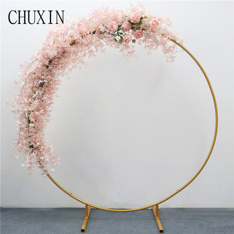 200cm Artificial wrought iron round ring arch door decor simulation flower row home holiday celebration wedding photography 1pc, A golden arch
200cm Artificial wrought iron round ring arch door decor simulation flower row home holiday celebration wedding photography 1pc, A golden arch