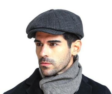 BOTVELA Wool Tweed Newsboy Cap Herringbone Men Women Classic Retro Hat with Soft Lining Driver Cap Black Brown Green 005 T200104