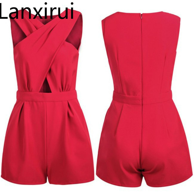 Fashion Women Summer Bandage Romper Jumpersuits Slim Sleeveless Bodycon Party Jumpsuit Short Pants Female Clothing, Black
Fashion Women Summer Bandage Romper Jumpersuits Slim Sleeveless Bodycon Party Jumpsuit Short Pants Female Clothing, Black