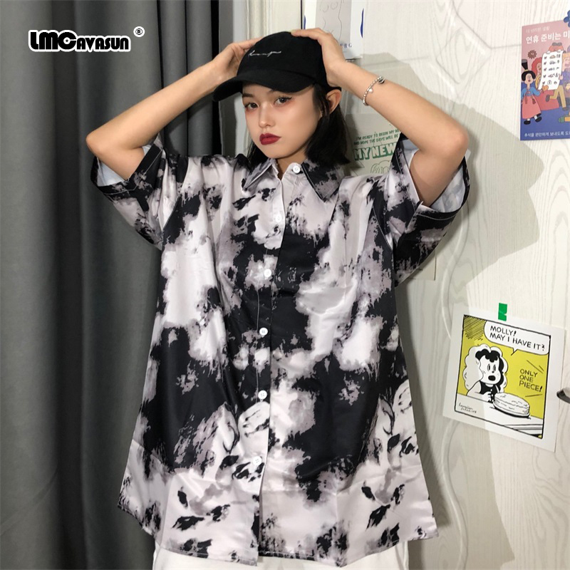 LMC/ Summer 2020 Hip Hop Shirts Streetwear Mens Hawaiian Shirt Ink Print Harajuku Beach Shirt HipHop Fashion Top, Black
LMC/ Summer 2020 Hip Hop Shirts Streetwear Mens Hawaiian Shirt Ink Print Harajuku Beach Shirt HipHop Fashion Top, Black