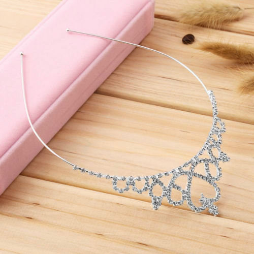 Cute Flower Prom Tiara Girl Children Wedding Prom Tiara Crown Headband Water Blink Drill Crown for Children Wedding Party