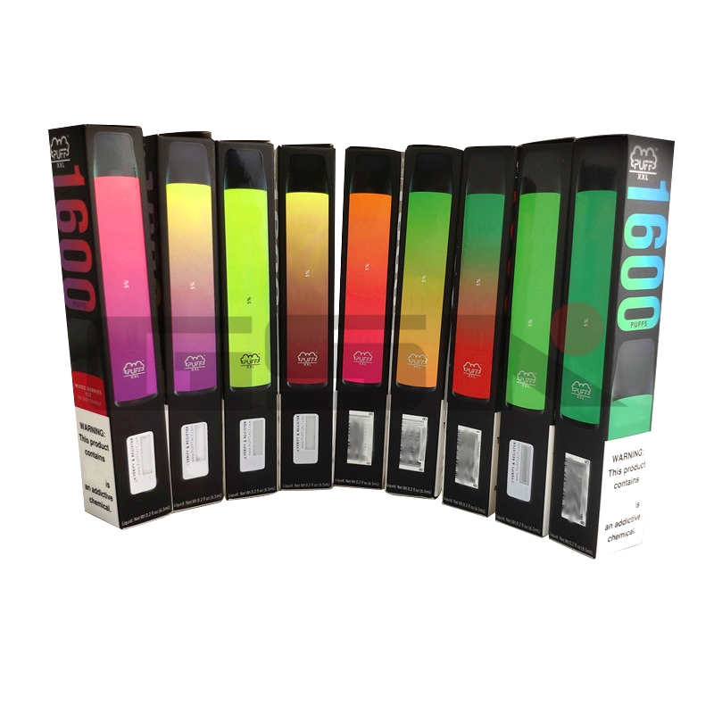 New PUFF BAR Disposable Device XXL PUFF 1600 Puffs 10 Colors Vape Pen Device Portable Disposable Vape Pen Device Puff Bar Plus Vape
New PUFF BAR Disposable Device XXL PUFF 1600 Puffs 10 Colors Vape Pen Device Portable Disposable Vape Pen Device Puff Bar Plus Vape