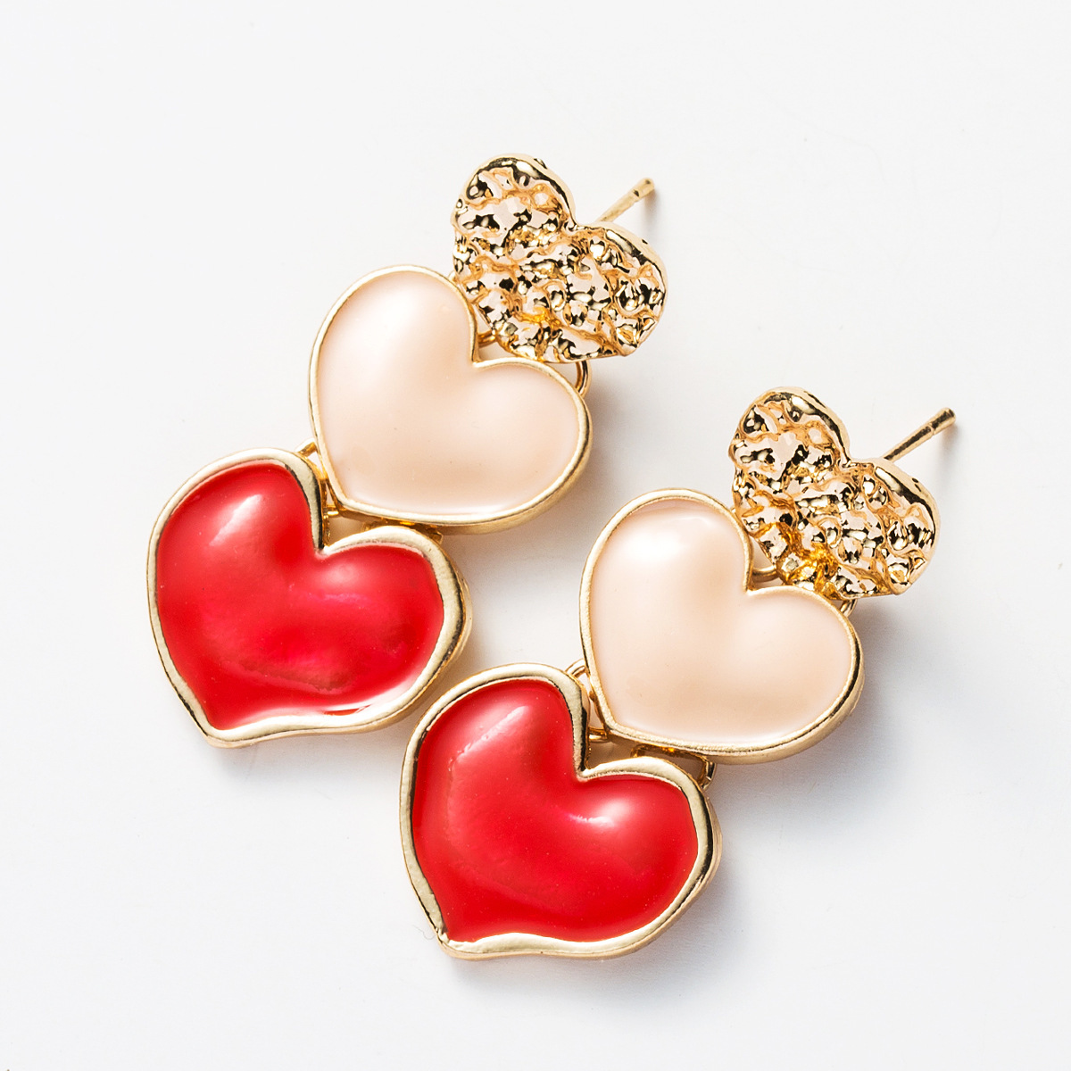 New Multi-layer Alloy Drop Oil Love Earrings Women's Bohemian Earrings hoop earrings
New Multi-layer Alloy Drop Oil Love Earrings Women's Bohemian Earrings hoop earrings