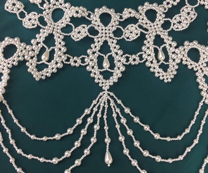 Elegant Pearl Beaded Bridal Jackets 2020 Fashionable Handmade Bride Wedding Banquet Bolero Wrap Cape Bride Accessories In Stock