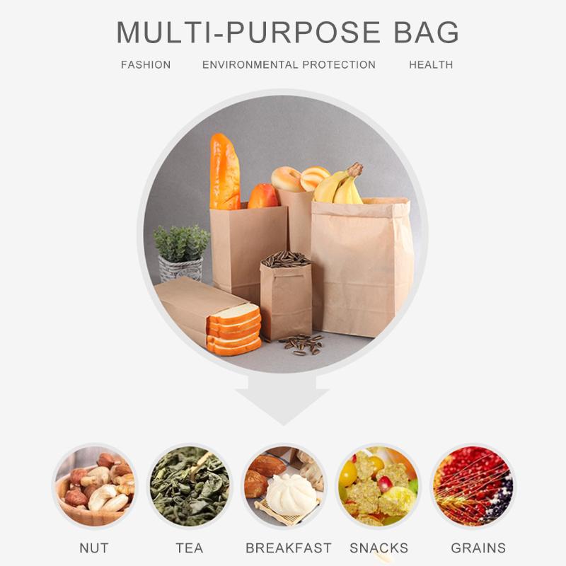 1050100 Kraft Paper Bag Portable Small Gift Bag Sandwich Bread Party Wedding Burger Packaging Gift Takeaway1234922