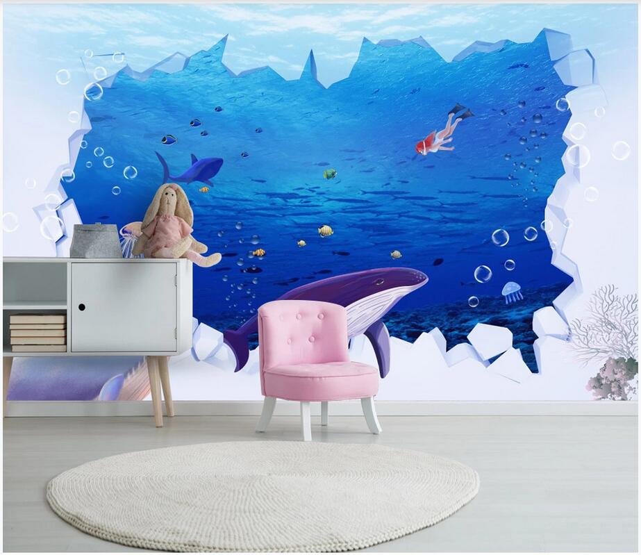 3d wallpaper custom photo mural 3D cartoon shark underwater world children's room background decoration painting furniture wallpaper, Non woven
3d wallpaper custom photo mural 3D cartoon shark underwater world children's room background decoration painting furniture wallpaper, Non woven