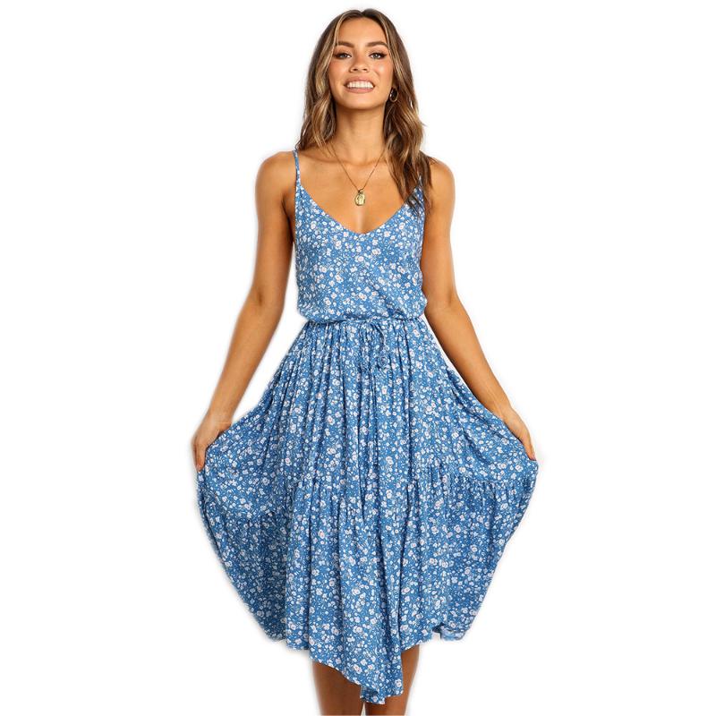 Printed V Enck Vestido Boho Spaghetti Strap Backless Summer Women Dress Without Sleeves Off Shoulder Sexy Club Dresses, Blue
Printed V Enck Vestido Boho Spaghetti Strap Backless Summer Women Dress Without Sleeves Off Shoulder Sexy Club Dresses, Blue