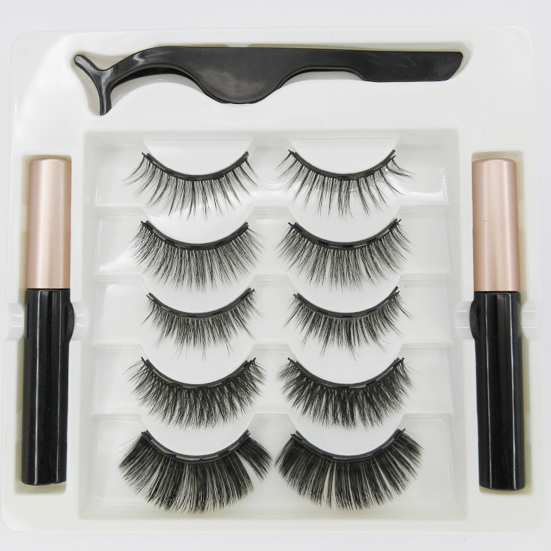 5 pairs Magnet Eyelash Magnetic Liquid & Magnetic False Eyelashes & Tweezer Set Waterproof Long Lasting Eyelash Extension
5 pairs Magnet Eyelash Magnetic Liquid & Magnetic False Eyelashes & Tweezer Set Waterproof Long Lasting Eyelash Extension