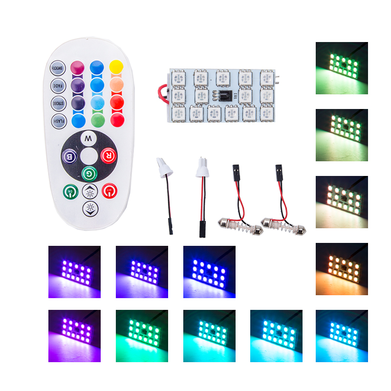 RXZ colorful led T10 C5W led RGB 12/16/24/36SMD Auto lights Reading Dome Festoon/Strobe Wireless Remote Control 7 color RGB, As pic
RXZ colorful led T10 C5W led RGB 12/16/24/36SMD Auto lights Reading Dome Festoon/Strobe Wireless Remote Control 7 color RGB, As pic