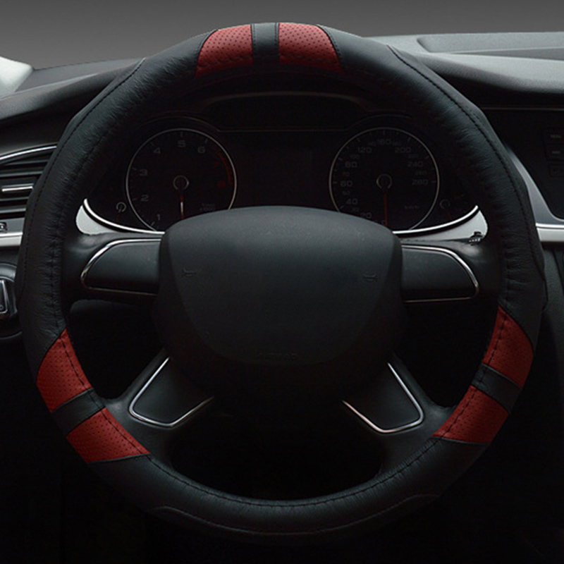 Car Steering Wheel Cover 37-38cm Universal Leather Steering Wheel Cover Car Anti-Skid Four Seasons Auto Accessories
Car Steering Wheel Cover 37-38cm Universal Leather Steering Wheel Cover Car Anti-Skid Four Seasons Auto Accessories
