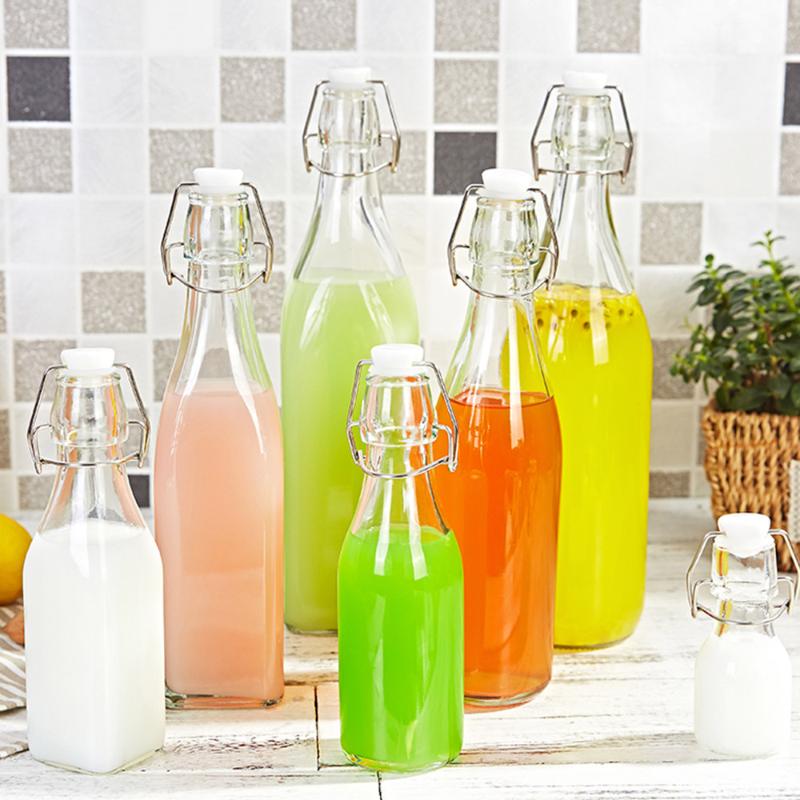 Buckle Glass Water Bottle Transparent Juice Cup Glass Wine Beverage Lid Sealed Storage Oil Pot Refrigerator Creative DIY Drink
Buckle Glass Water Bottle Transparent Juice Cup Glass Wine Beverage Lid Sealed Storage Oil Pot Refrigerator Creative DIY Drink