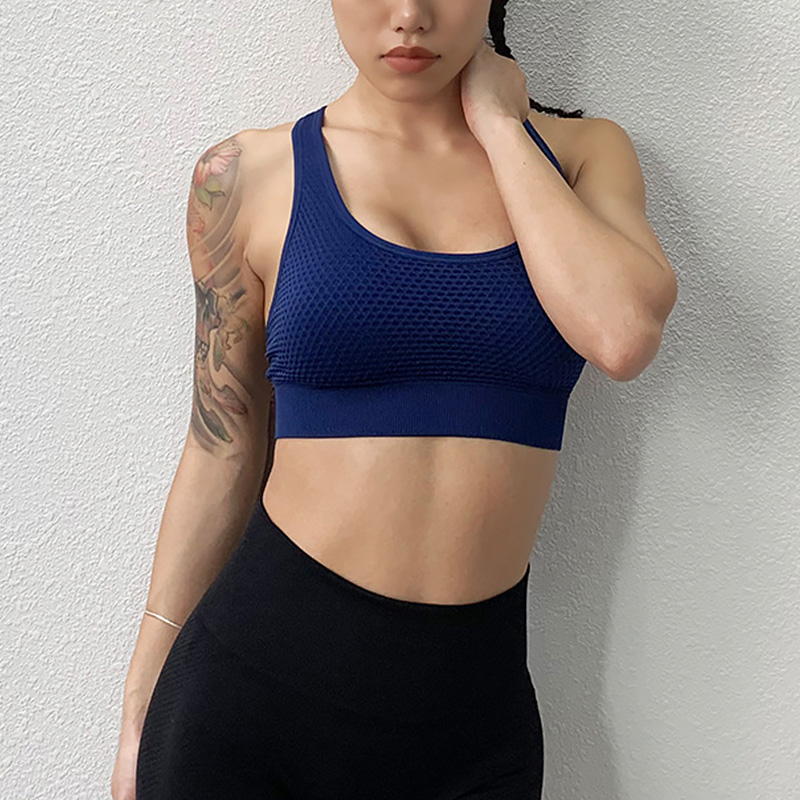 Sports Vest Bra Female Full Cup Shockproof Running Fitness Underwear Sexy Hollow Out Back Super Elastic Breathable Wire Free Bra, Black
Sports Vest Bra Female Full Cup Shockproof Running Fitness Underwear Sexy Hollow Out Back Super Elastic Breathable Wire Free Bra, Black