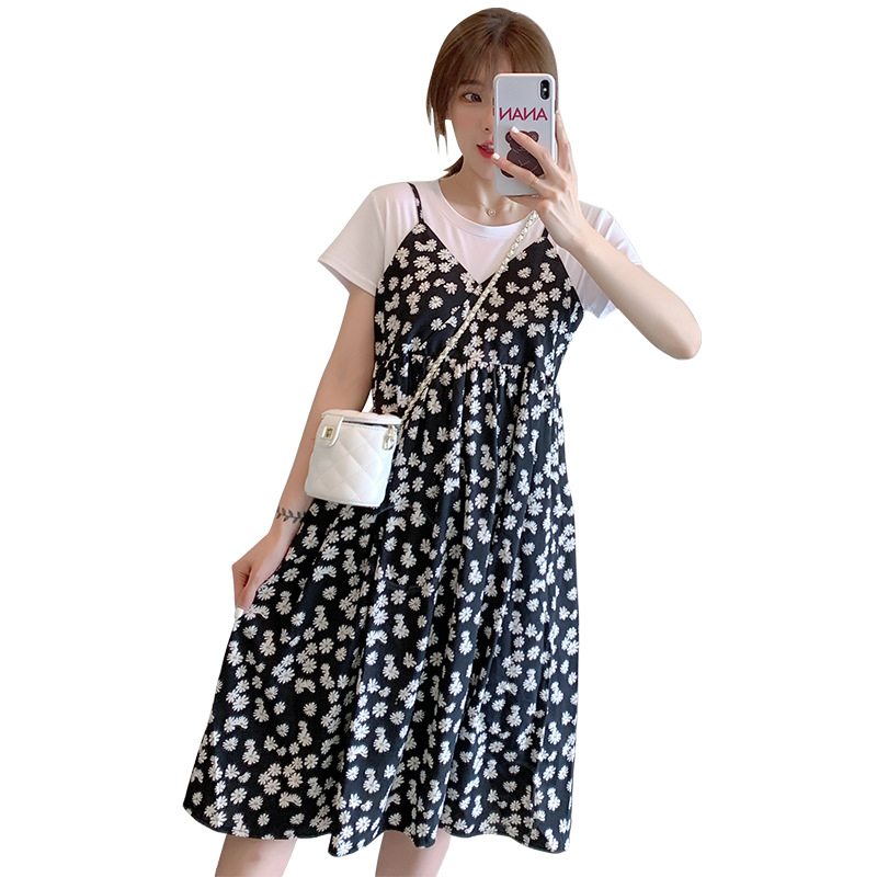 Maternity Wear 2020 Summer Floral Two-piece Skirt Maternity Dresses For Pregnant Woman Chiffon Dress Long Pregnant Dress, Black
Maternity Wear 2020 Summer Floral Two-piece Skirt Maternity Dresses For Pregnant Woman Chiffon Dress Long Pregnant Dress, Black