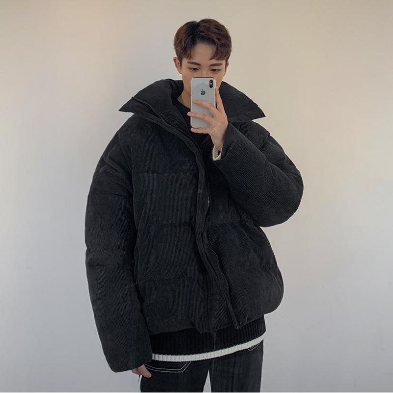 Corduroy Loose Cotton-padded Clothes for Male Grey And Black Short style Thickening Keep Warm winter male's clothing
Corduroy Loose Cotton-padded Clothes for Male Grey And Black Short style Thickening Keep Warm winter male's clothing