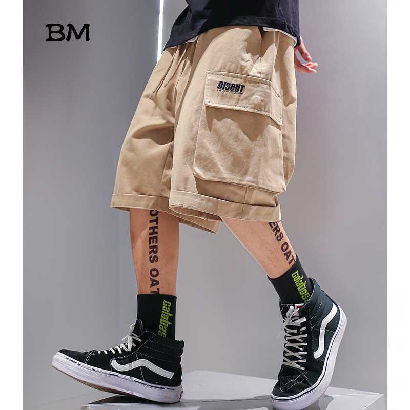 Summer Pants Men Fashion Hip Hop Straight Loose Cargo Shorts Harajuku Casual Pants 2020 Korean Clothing Sports Running Shorts, Khaki
Summer Pants Men Fashion Hip Hop Straight Loose Cargo Shorts Harajuku Casual Pants 2020 Korean Clothing Sports Running Shorts, Khaki