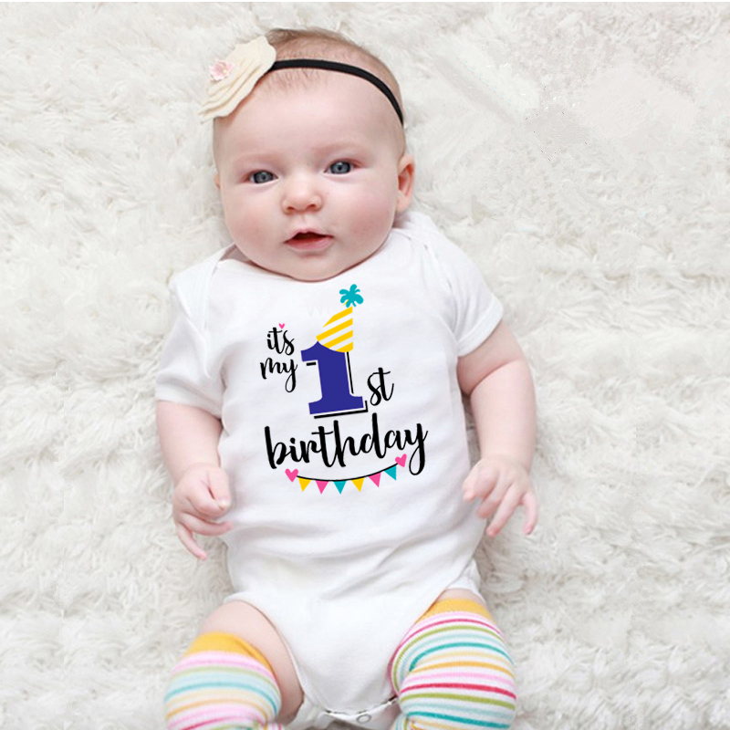 Newborn Baby Cotton Baby Short-sleeved Rompers My First Birthday Letter Print Girls Boys Clothes Boy Clothes 0-24M
Newborn Baby Cotton Baby Short-sleeved Rompers My First Birthday Letter Print Girls Boys Clothes Boy Clothes 0-24M