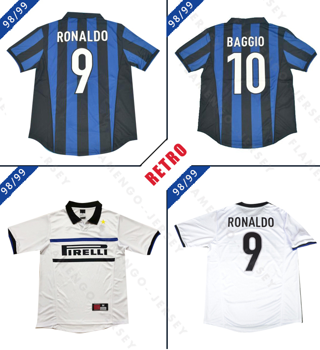 Retro Inter 1998 1999 Soccer Jerseys Ronaldo Milito Baggio Crespo Vieri Sneijder Zanetti Vieira Batistuta Vintage Kit Classic football shirt, 1998 1999 retro
Retro Inter 1998 1999 Soccer Jerseys Ronaldo Milito Baggio Crespo Vieri Sneijder Zanetti Vieira Batistuta Vintage Kit Classic football shirt, 1998 1999 retro