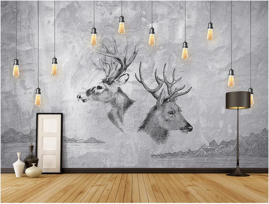 3d wallpaper custom photo mural Nordic chandelier elk background wall decoration painting Mural on the wall home decor wall art pictures, Non-woven fabric
3d wallpaper custom photo mural Nordic chandelier elk background wall decoration painting Mural on the wall home decor wall art pictures, Non-woven fabric