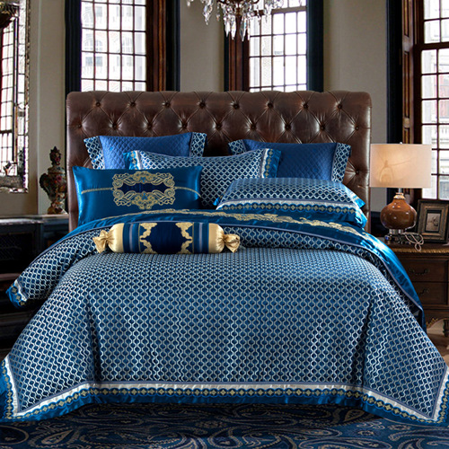 2020 Luxury Silk Cotton Jacquard Black Bedding Set Quilt Cover Sets Flat Bed Sheet Pillowcases Queen King Size 4/6/8/9Pcs