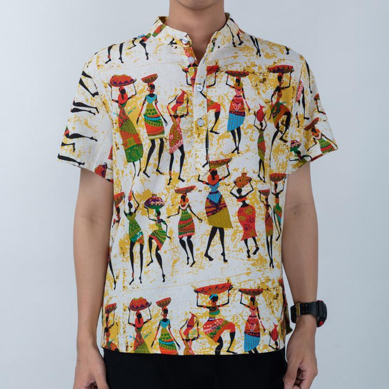 EaseHut Large Size Man Cotton Shirts Vintage Irregular Floral Print Stand Collar Short Sleeve Summer Holiday Casual Blouse Tops, 17
EaseHut Large Size Man Cotton Shirts Vintage Irregular Floral Print Stand Collar Short Sleeve Summer Holiday Casual Blouse Tops, 17