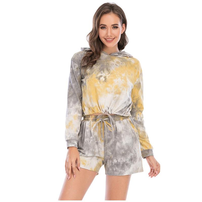 women Fashion Casual Shirt Shorts Two-Piece Women' Tie-Dye Set Women' Long Sleeve T-Shirt Loose Tops Pants Suit 2020 Summer #z, Yellow
women Fashion Casual Shirt Shorts Two-Piece Women' Tie-Dye Set Women' Long Sleeve T-Shirt Loose Tops Pants Suit 2020 Summer #z, Yellow
