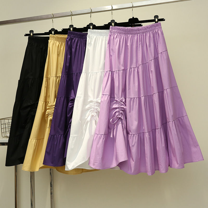 2020 New Spring Autumn Women Casual Solid Color Lace-Up Skirt Female Vintage High Elastic Waist A-Line Pleated Skirt X404, White
2020 New Spring Autumn Women Casual Solid Color Lace-Up Skirt Female Vintage High Elastic Waist A-Line Pleated Skirt X404, White