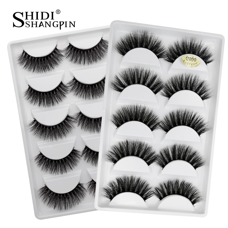 SHIDISHANGPIN False Eyelashes 5 Pairs Mink Eyelashes Thick Mink Lashes Natrual Fake faux cils maquillage
SHIDISHANGPIN False Eyelashes 5 Pairs Mink Eyelashes Thick Mink Lashes Natrual Fake faux cils maquillage