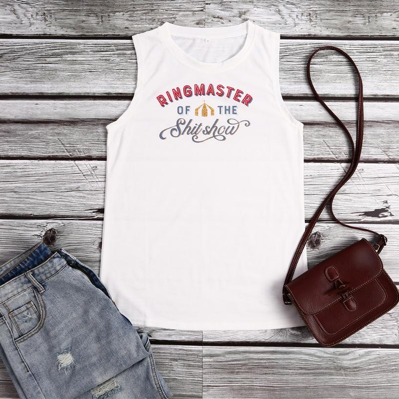 Women Summer White Sleeveless T-shirt Letter Print Vest Female Harajuku Tank Tops Woman Loose Round Neck Tshirts 2020 Hot
Women Summer White Sleeveless T-shirt Letter Print Vest Female Harajuku Tank Tops Woman Loose Round Neck Tshirts 2020 Hot
