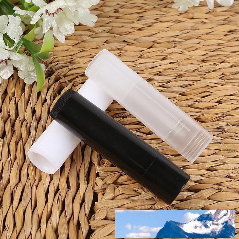 1000 Pcs/Lot 5ml Cosmetic Empty Chapstick Lip Gloss Lipstick Balm Tube + Caps Container Wholesale LX2398