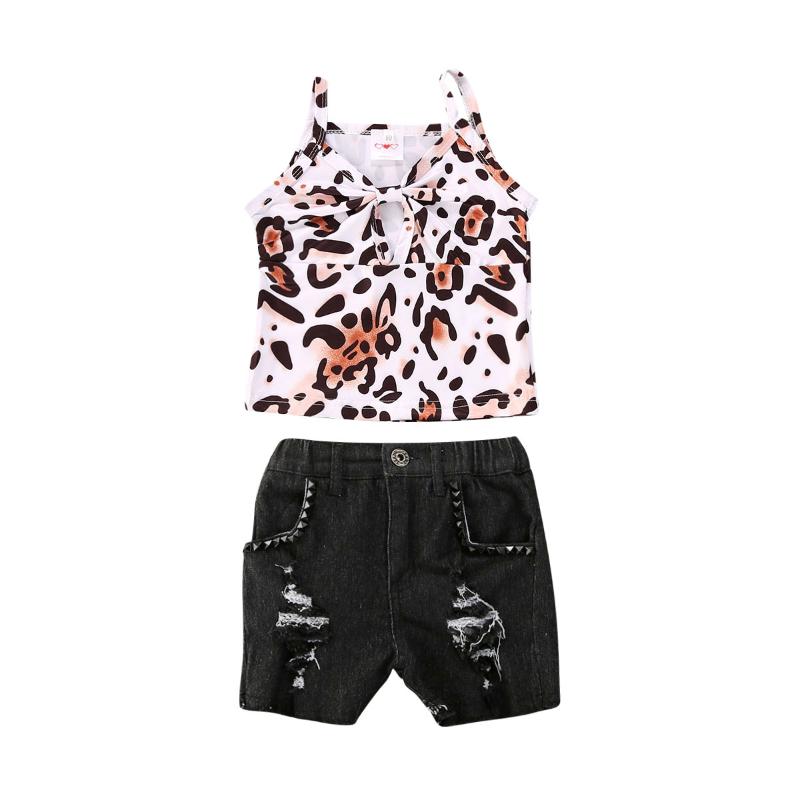 1-6Y Summer Infant Baby Girls Clothes Sets Fashion Leopard Print Sleeveless Sling Vest Tops+Denim Shorts 2Pcs Outfit Clothes, As pic
1-6Y Summer Infant Baby Girls Clothes Sets Fashion Leopard Print Sleeveless Sling Vest Tops+Denim Shorts 2Pcs Outfit Clothes, As pic