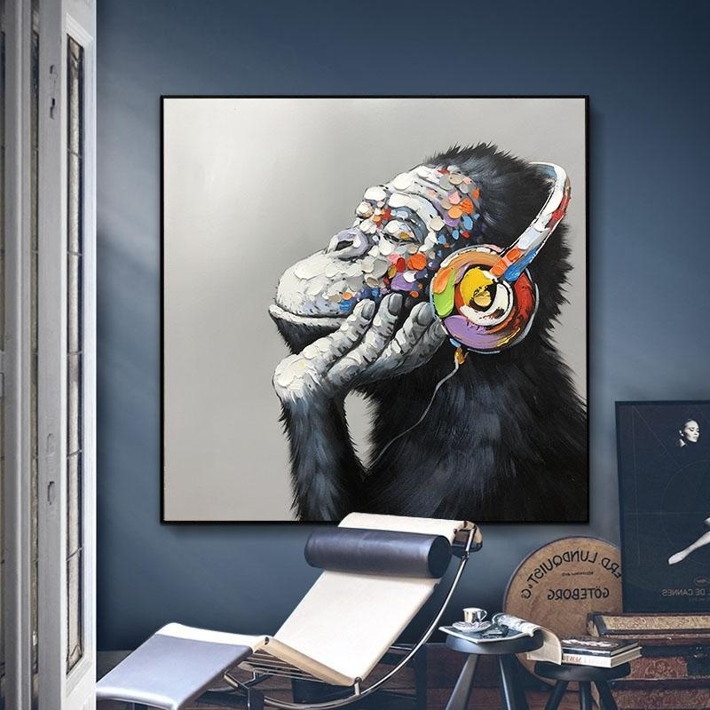 Wall Art Canvas Painting Personalized Gorilla Hanging Oil Painting Graffiti Art Cartoon Animal Poster Mural Childrens Room Home Decoration
Wall Art Canvas Painting Personalized Gorilla Hanging Oil Painting Graffiti Art Cartoon Animal Poster Mural Childrens Room Home Decoration