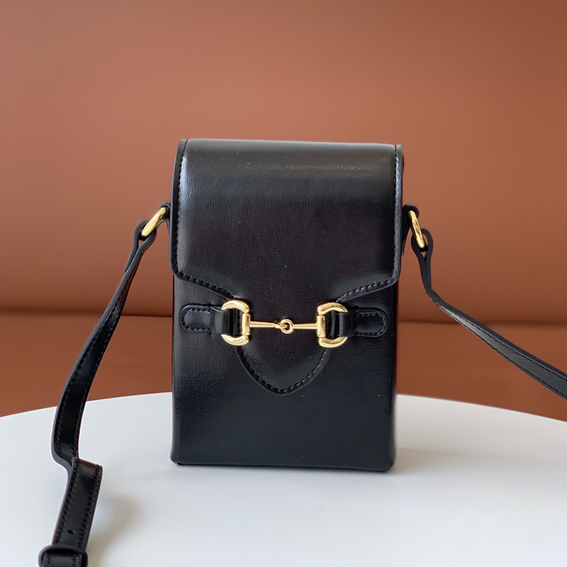 Classic smooth real leather Mobile phone package mini women Box package handbags purse horse bit buckle single shoulder crossbody bags, Black
Classic smooth real leather Mobile phone package mini women Box package handbags purse horse bit buckle single shoulder crossbody bags, Black