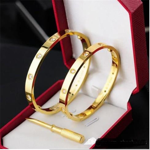 2019 New style silver rose 18k gold 316L stainless steel screw bangle bracelet with screwdriver and original box screws never lose
2019 New style silver rose 18k gold 316L stainless steel screw bangle bracelet with screwdriver and original box screws never lose
