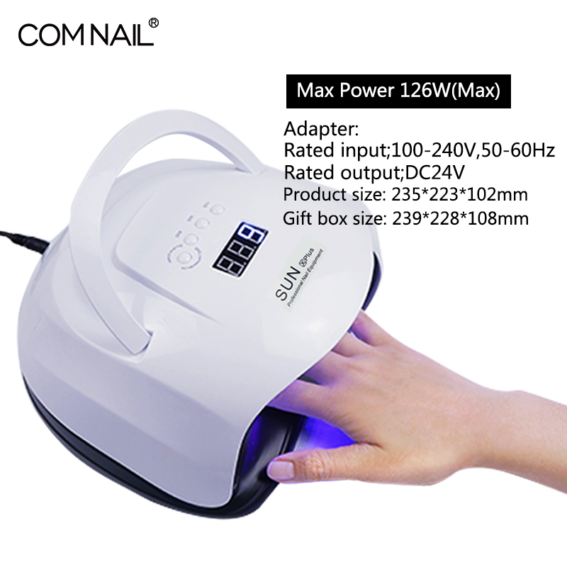 126W Strong Power LED UV Nail Dryer With 42PCS LEDs For Nail Salon Fast Curign Tools Professional Gel Machine Tool, White lamp eu
126W Strong Power LED UV Nail Dryer With 42PCS LEDs For Nail Salon Fast Curign Tools Professional Gel Machine Tool, White lamp eu