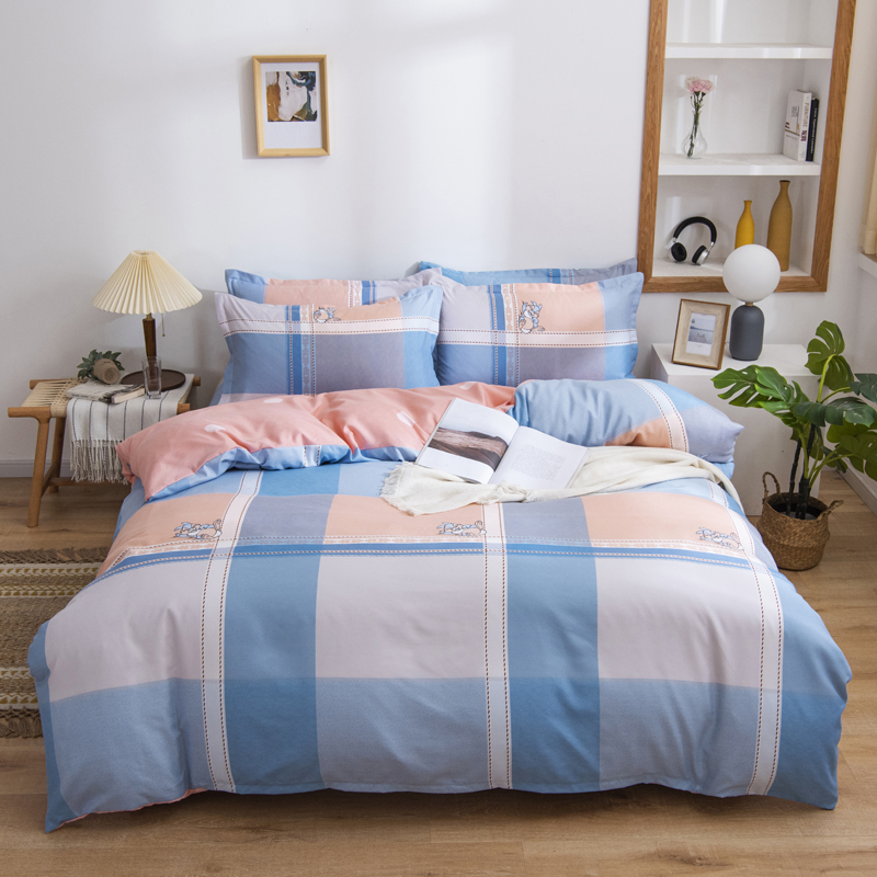 Classic Grid Bedding Set Comforter Case Quilt Cover Pillowcase Duvet Cover Sets Gray King Queen Double Single Size Bed Linen, Fh
Classic Grid Bedding Set Comforter Case Quilt Cover Pillowcase Duvet Cover Sets Gray King Queen Double Single Size Bed Linen, Fh