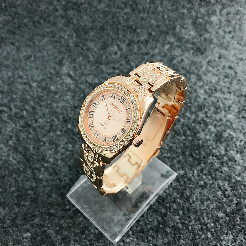 CONTENA Bracelet Watch Women Watches Rhinestone Fashion Rose Gold Women's Watches Clock Reloj Mujer Relogio Feminino CX200720