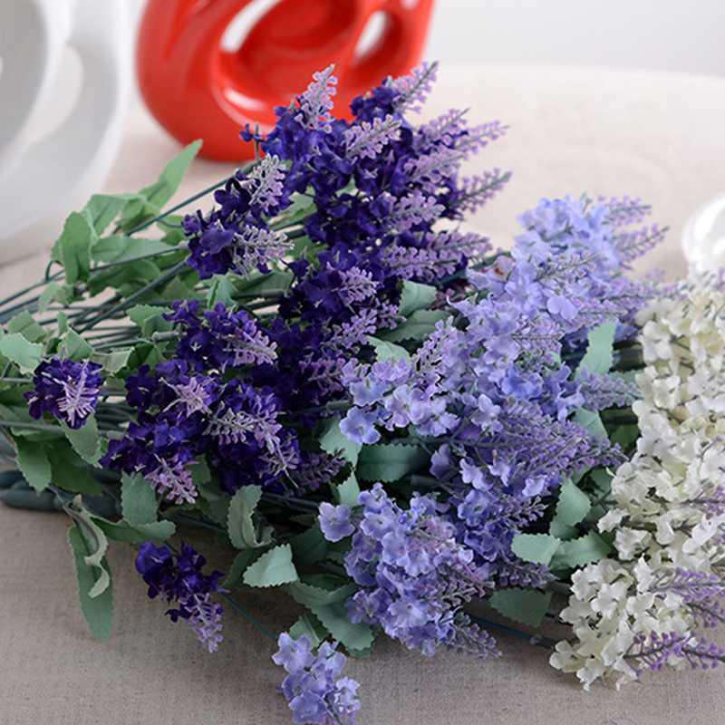 10 Heads Romantic Provence Lavender Silk Artificial Flowers Purple Bouquet Plastic Fake Flower White for Home Wedding Decoration
10 Heads Romantic Provence Lavender Silk Artificial Flowers Purple Bouquet Plastic Fake Flower White for Home Wedding Decoration