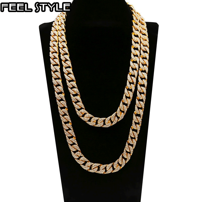 Full Iced Out 1Set 13MM Gold Gold Paved Rhinestones Miami Cuban Chain CZ Bling Rapper Necklaces For Men Hip Hop Jewelry
Full Iced Out 1Set 13MM Gold Gold Paved Rhinestones Miami Cuban Chain CZ Bling Rapper Necklaces For Men Hip Hop Jewelry