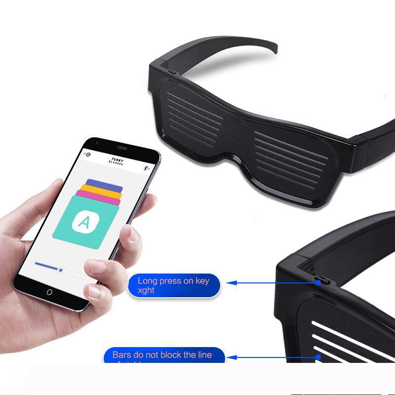 Magic Bluetooth LED Party Glasses APP Control Luminous Glasses EMD DJ Electric Syllables Glow Party Supplies
Magic Bluetooth LED Party Glasses APP Control Luminous Glasses EMD DJ Electric Syllables Glow Party Supplies