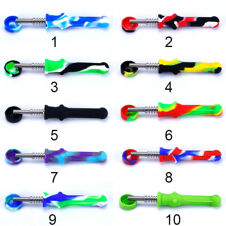 Pipes Silicone Collector with Stainless Steel Tip quartz Straw Oil Rigs Smoking Pipe glass
Pipes Silicone Collector with Stainless Steel Tip quartz Straw Oil Rigs Smoking Pipe glass