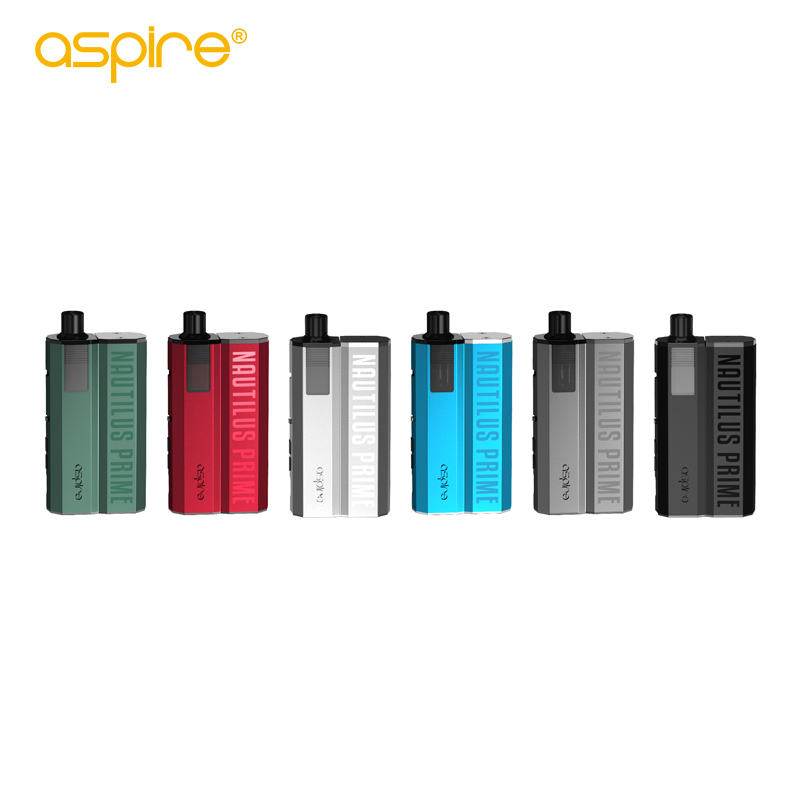 

PMTA Aspire Nautilus Prime 40W US Version Vape Kit 2000mAh with Nautilus Prime Pod 3.4ml Nautilus BVC coils 100% Original, Garnet red