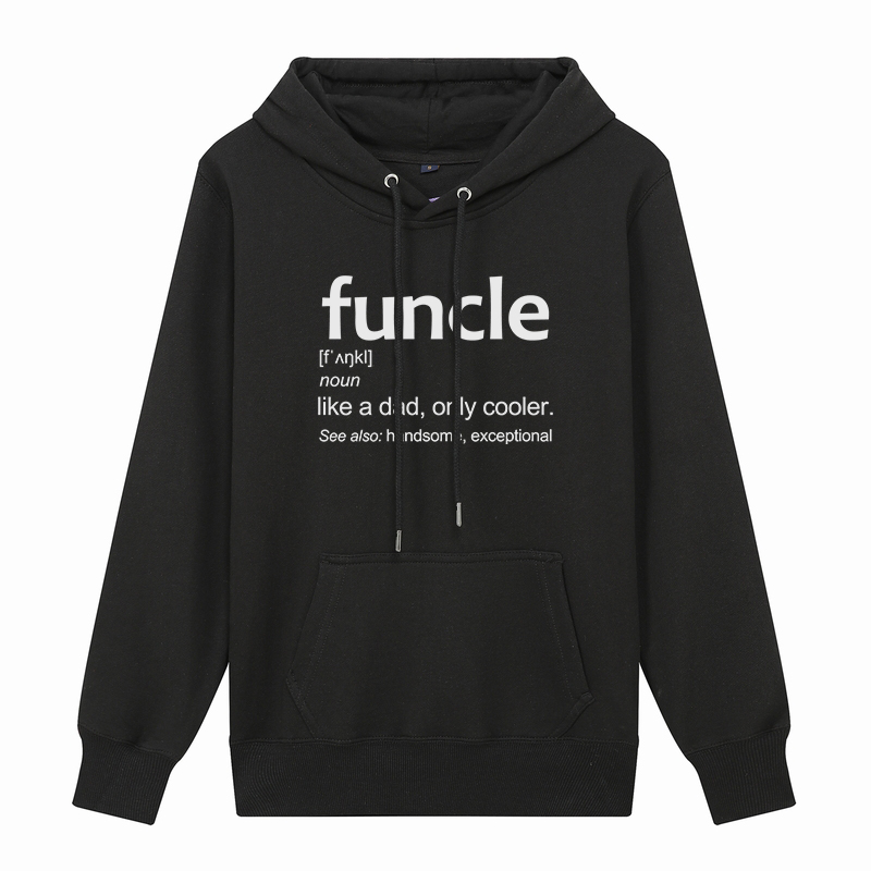 Men' Hoodies Funny Uncle Description Funcle Print Spring Autumn Loop Fabric Long Sleeve Hooded Sweatshirts Casual Pullover Tops, 066 white
Men' Hoodies Funny Uncle Description Funcle Print Spring Autumn Loop Fabric Long Sleeve Hooded Sweatshirts Casual Pullover Tops, 066 white